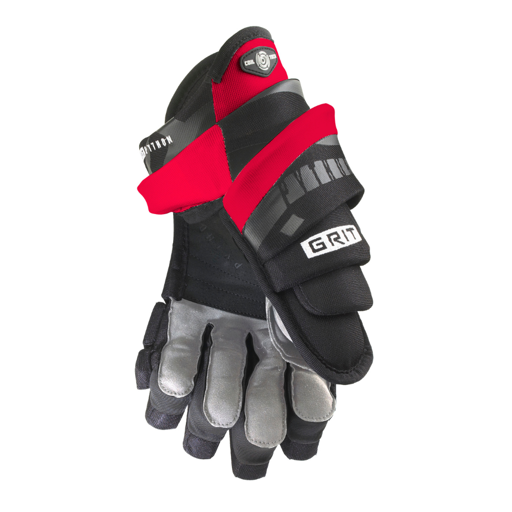 Grit Python G900.1 - Senior Hockey Glove (Black/Red)